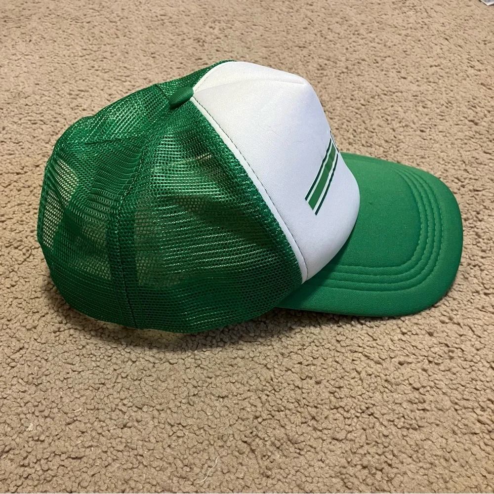Lucky retro-style trucker cap hat White &‎ Green St. Patrick's Day